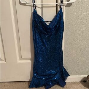 Lucy in the Sky Royal Blue Sequin Dress